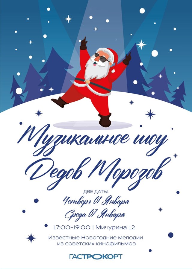 Музыкальное шоу Дедов Морозов на Гастрокорте - изображение 1