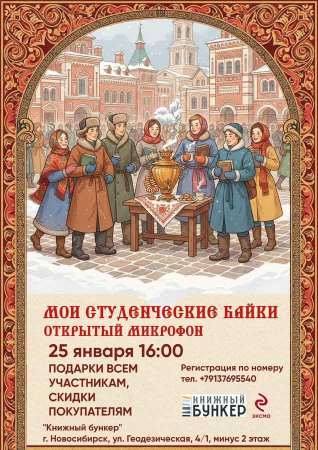 Открытый микрофон в «Книжном Бункере» в День студента - изображение 1