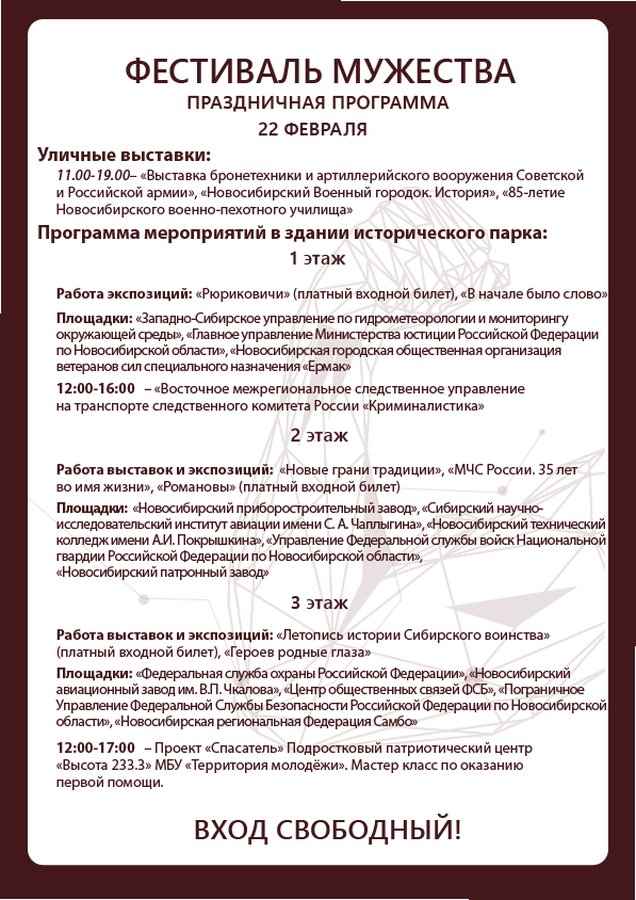 Фестиваль Мужество 2026 в Новосибирске - изображение 2