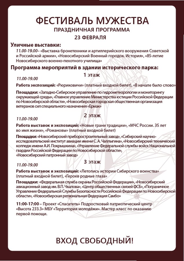 Фестиваль Мужество 2026 в Новосибирске - изображение 3