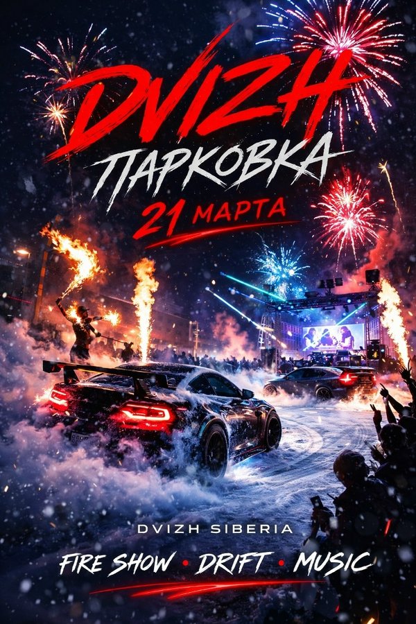 Движ Парковка на Сибирь Арене — встреча автолюбителей - изображение 1