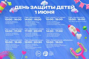 День защиты детей 2026 в парках города
