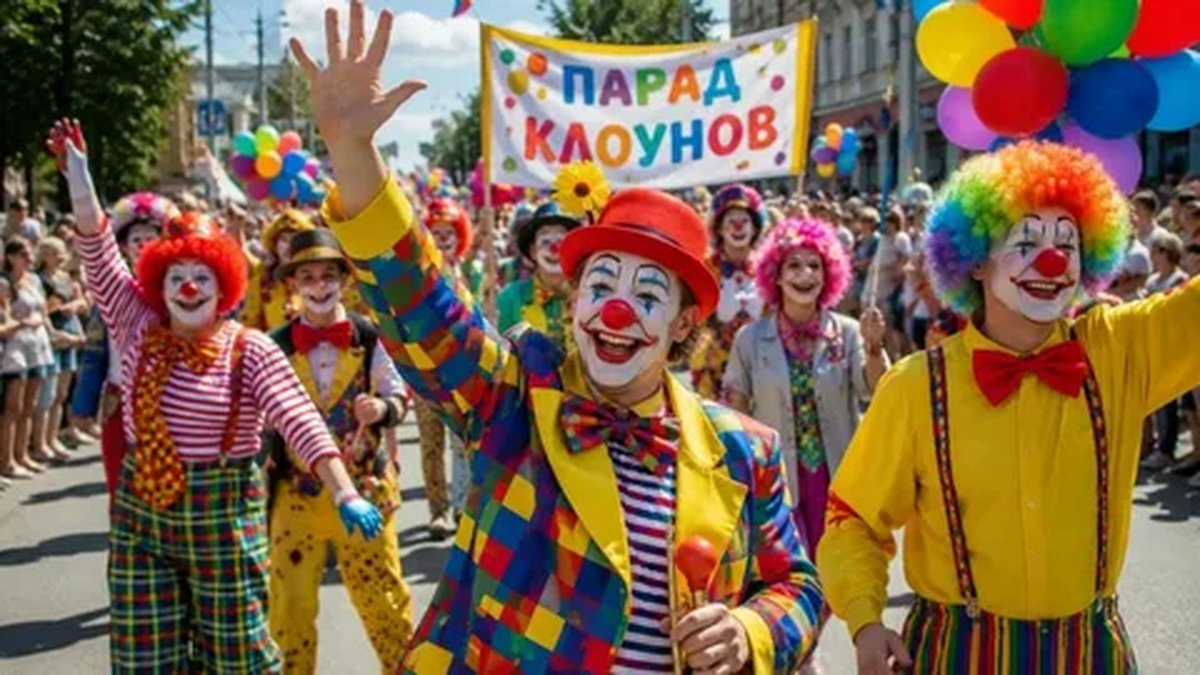 Неделя клоунов в Новосибирске - карнавальное шествие - изображение 2
