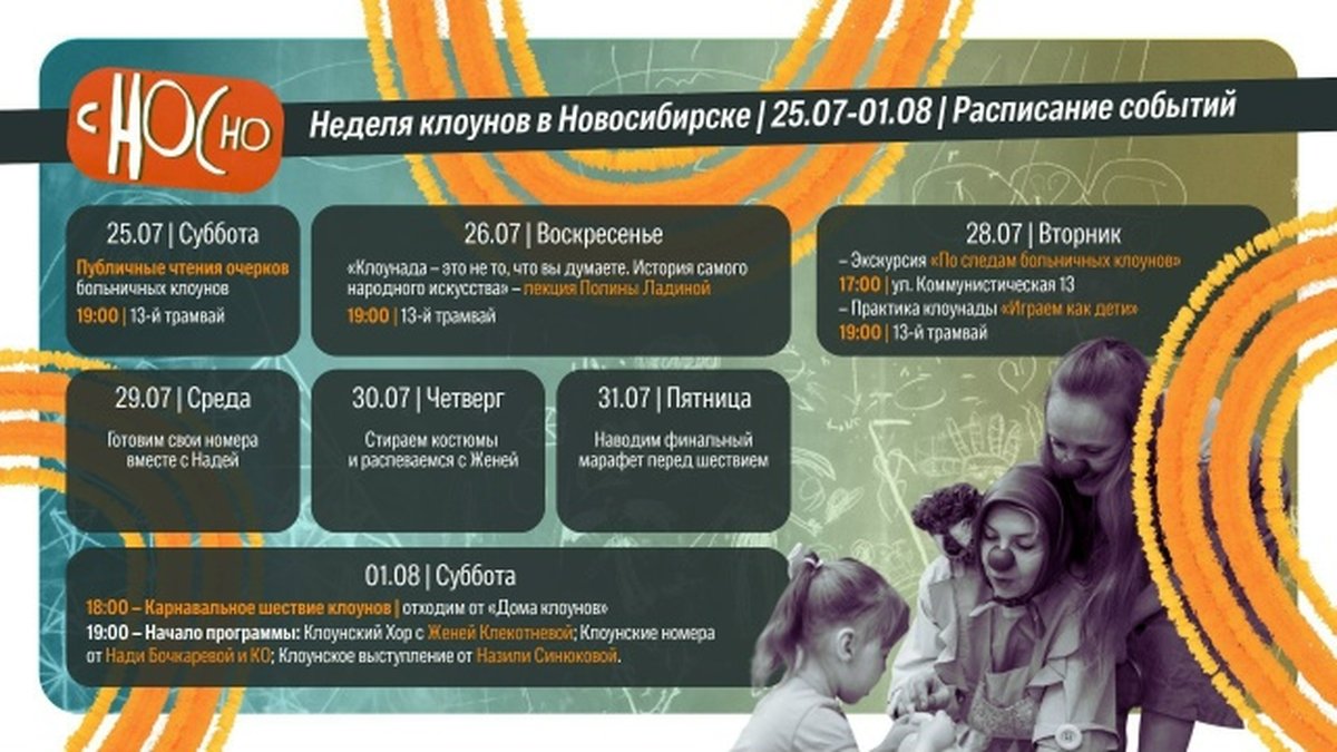 Неделя клоунов в Новосибирске - карнавальное шествие - изображение 1