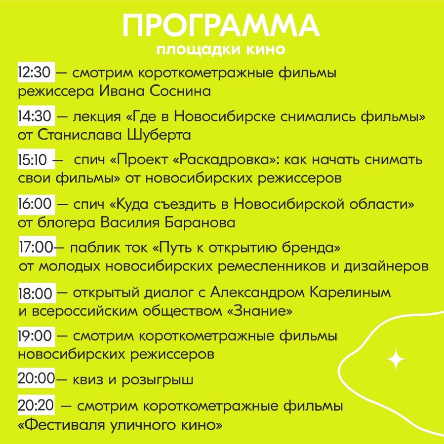 Кино на траве в День Молодежи в Новосибирске - изображение 1