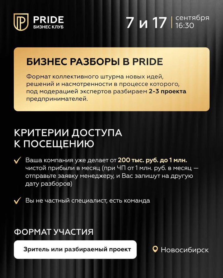БИЗНЕС-РАЗБОРЫ от PRIDE - изображение 2