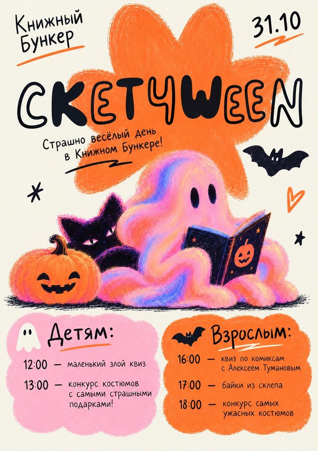 СКЕТЧWEEN Хэллоуин в Книжном бункере - изображение 1