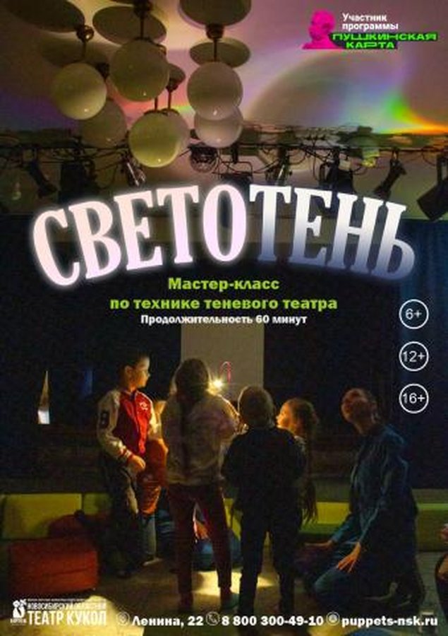 Мастер-класс Светотень в Новосибирском театре кукол - изображение 1