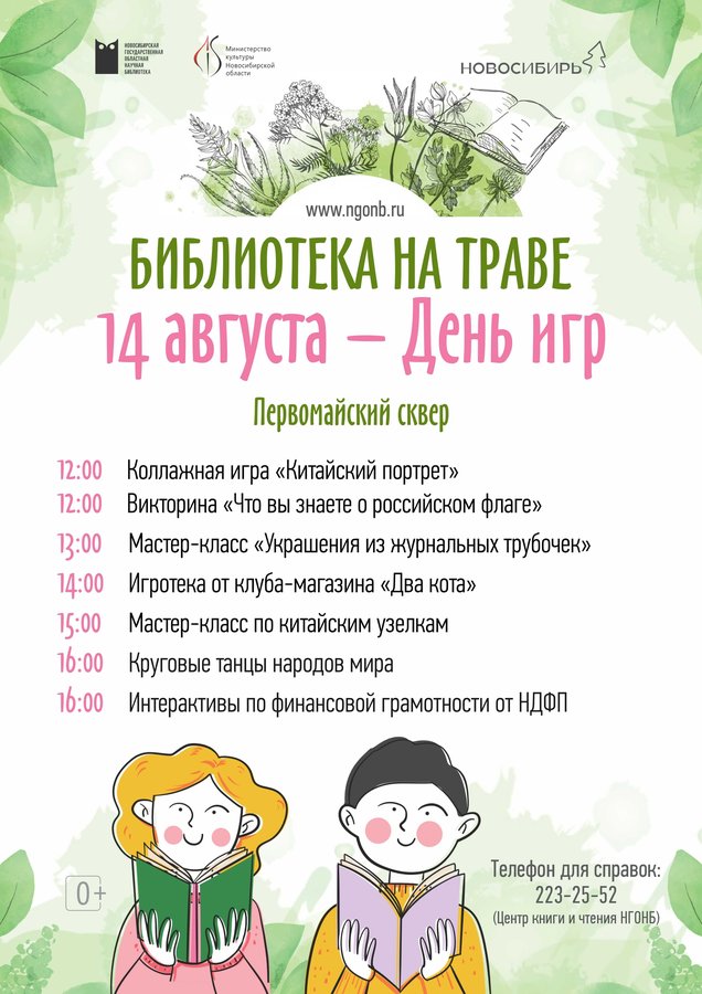 Библиотека на траве День Игр 14 августа - изображение 1