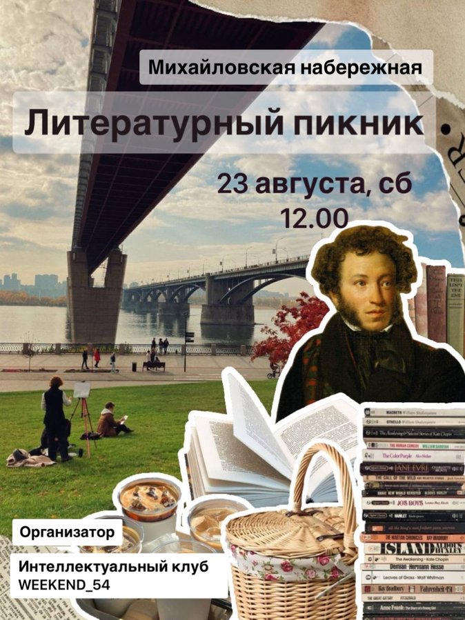 Литературный пикник на Михайловской набережной - изображение 1