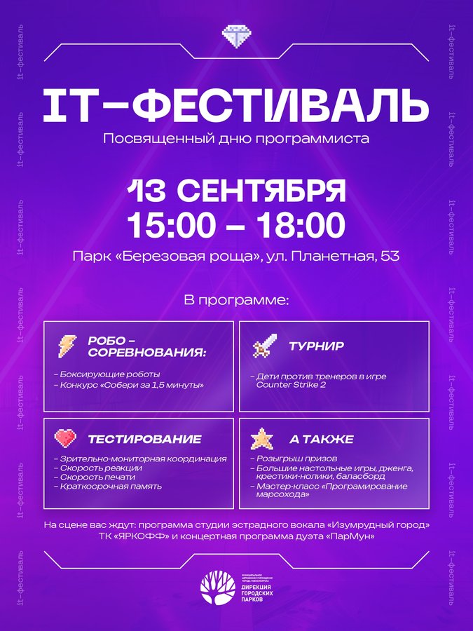 IT-ФЕСТИВАЛЬ в честь Дня программиста в Березовой Роще - изображение 1