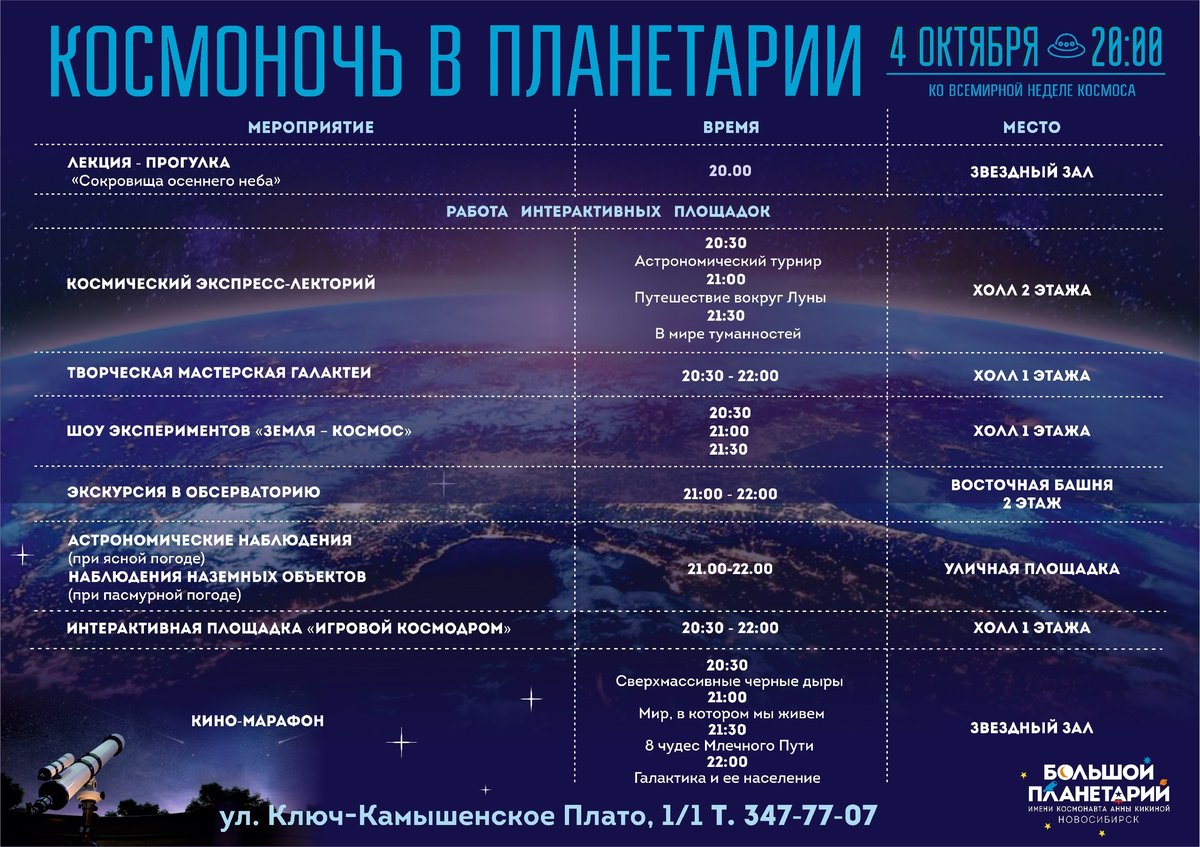 КОСМОНОЧЬ В ПЛАНЕТАРИИ - изображение 2