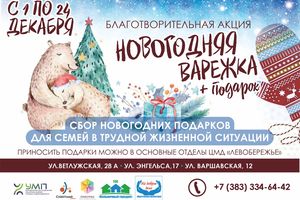 Благотворительная акция «Новогодняя варежка+подарок»